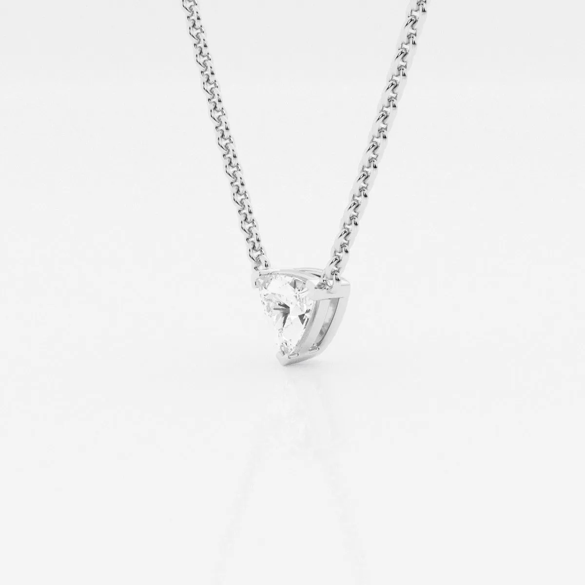 0.50 CT Trillion Moissanite Diamond Solitaire Necklace