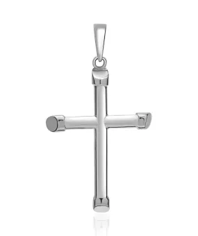 14K Gold Solid Cross Pendant