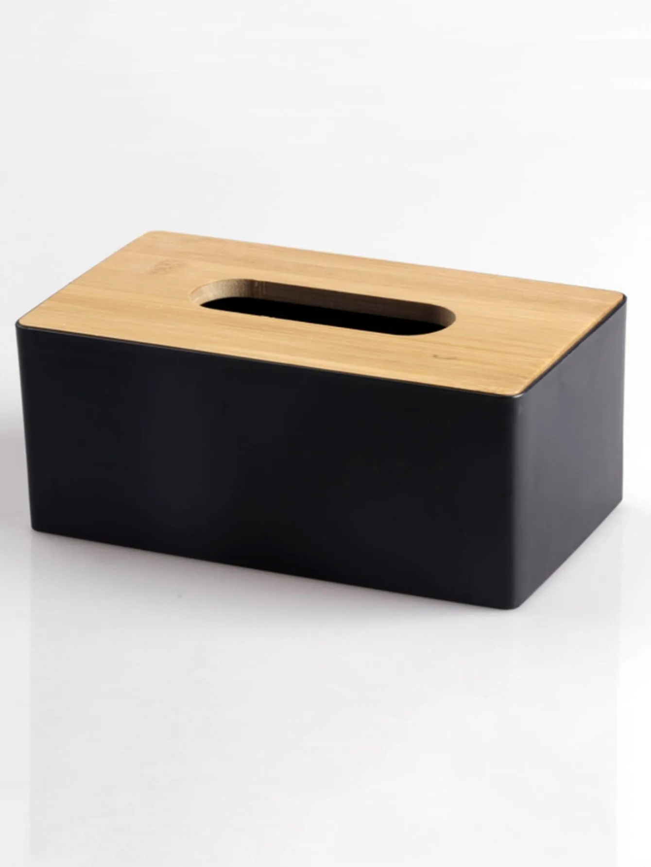 1pc Solid Color Tissue Storage Box