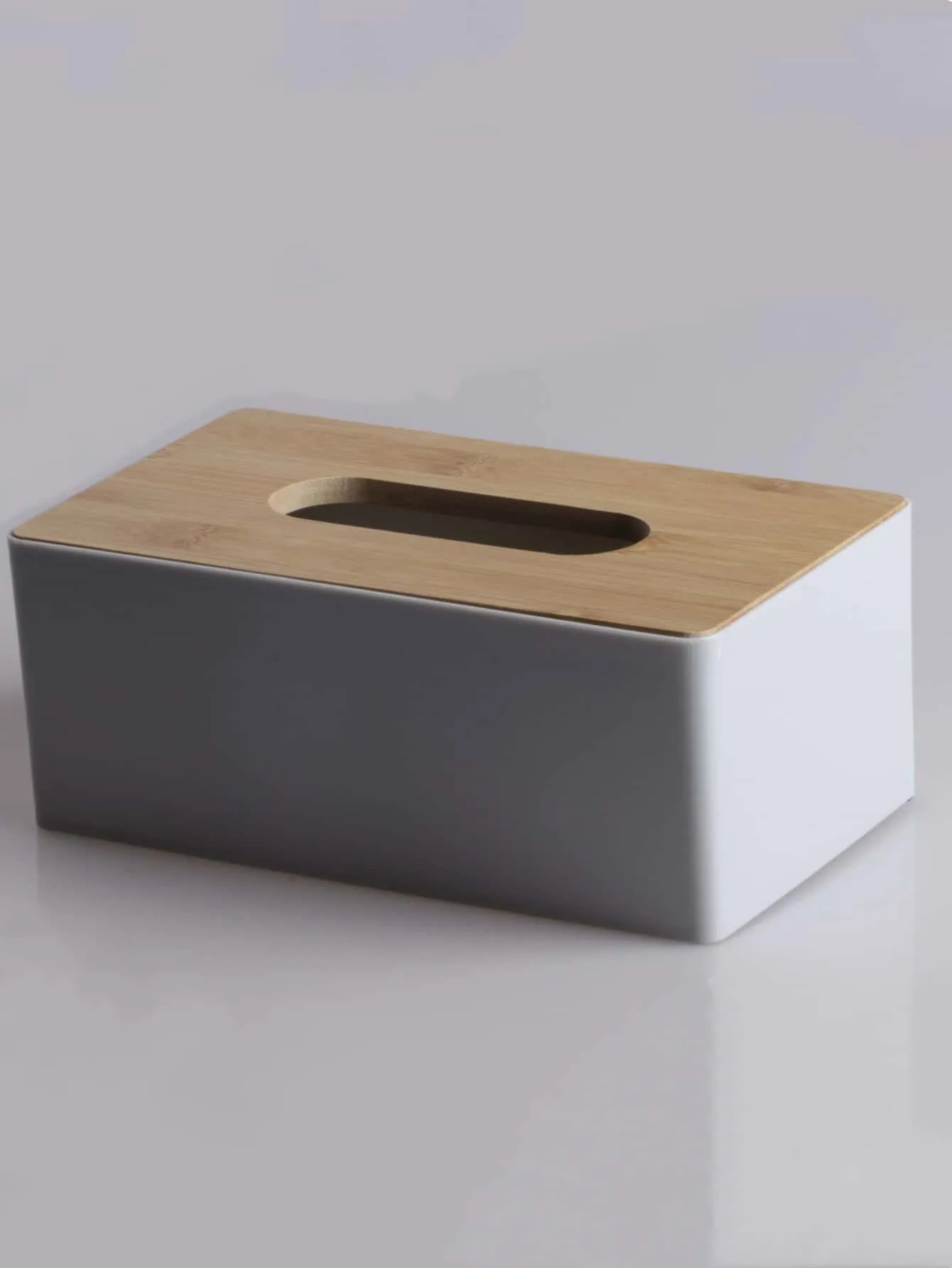 1pc Solid Color Tissue Storage Box