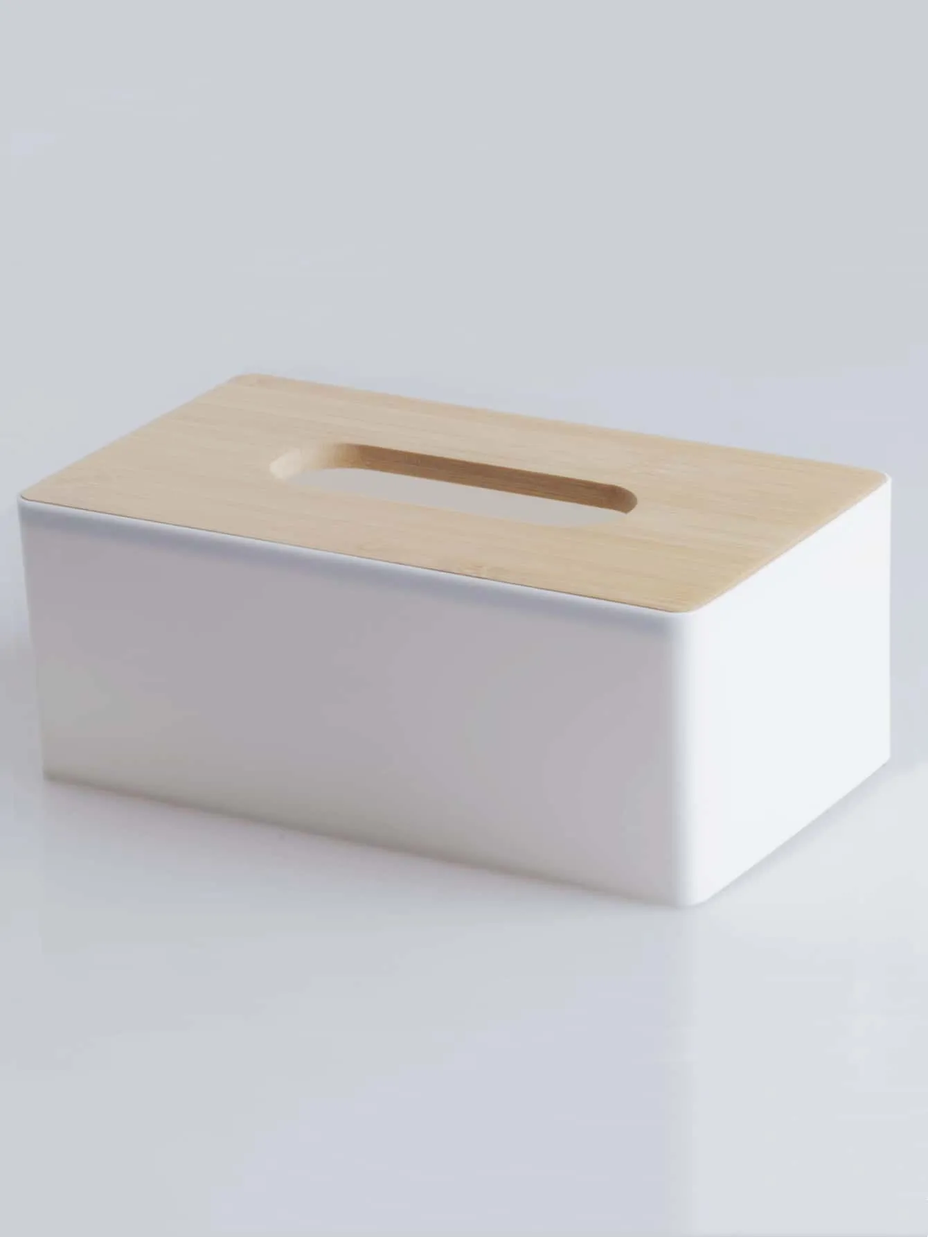 1pc Solid Color Tissue Storage Box