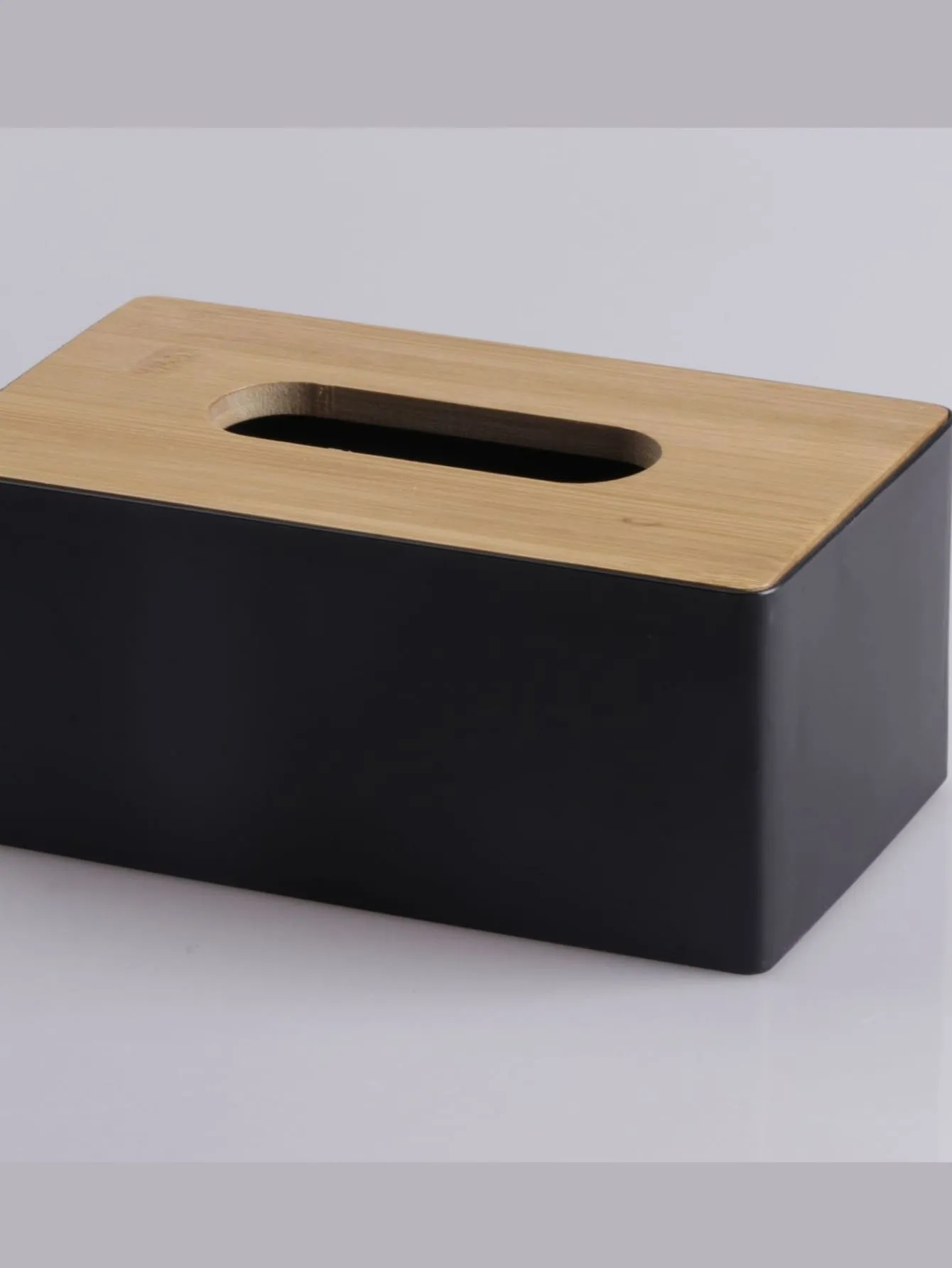 1pc Solid Color Tissue Storage Box