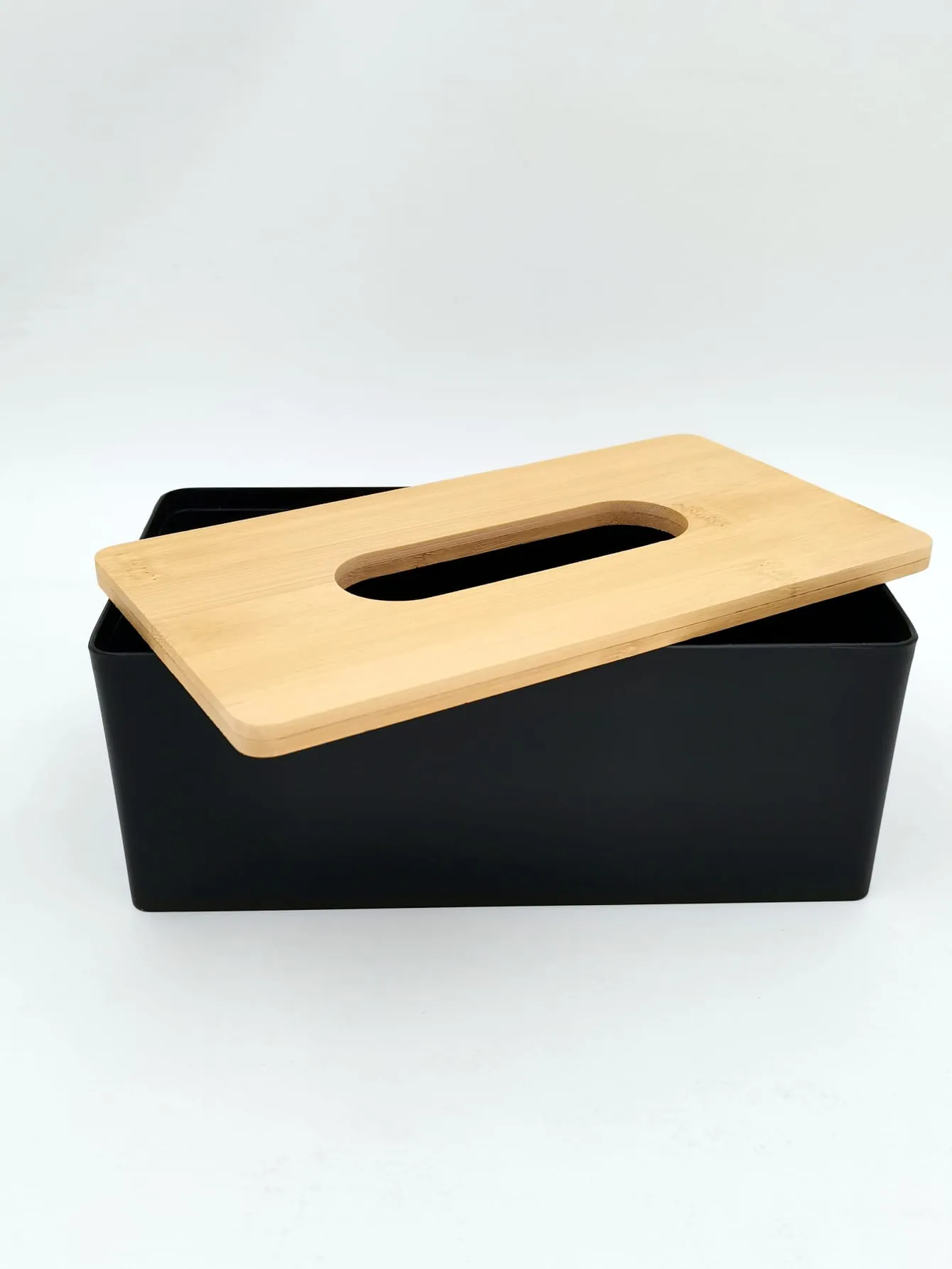 1pc Solid Color Tissue Storage Box