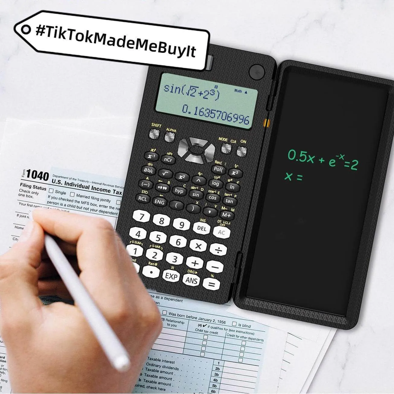 2-in-1 Foldable Scientific Calculator