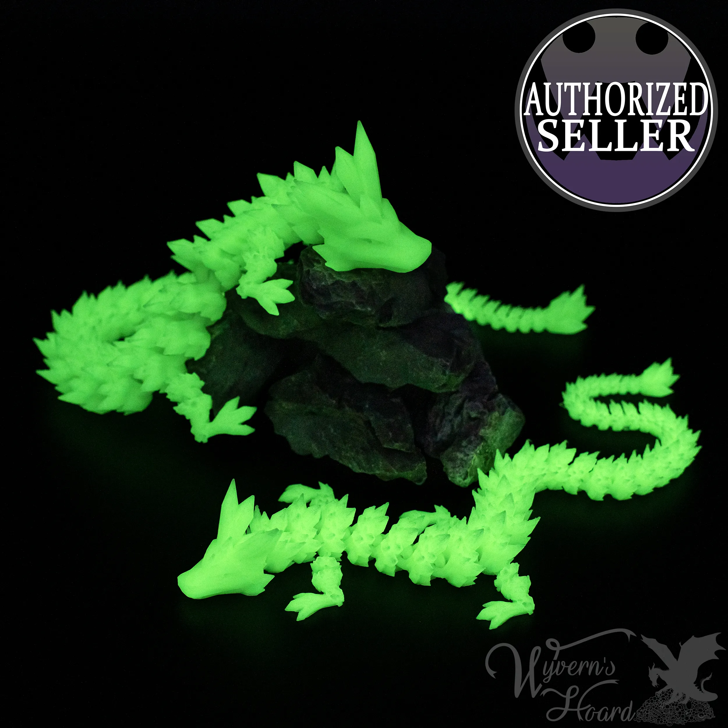 3D Printed Crystal Dragon Sensory Fidget Toy