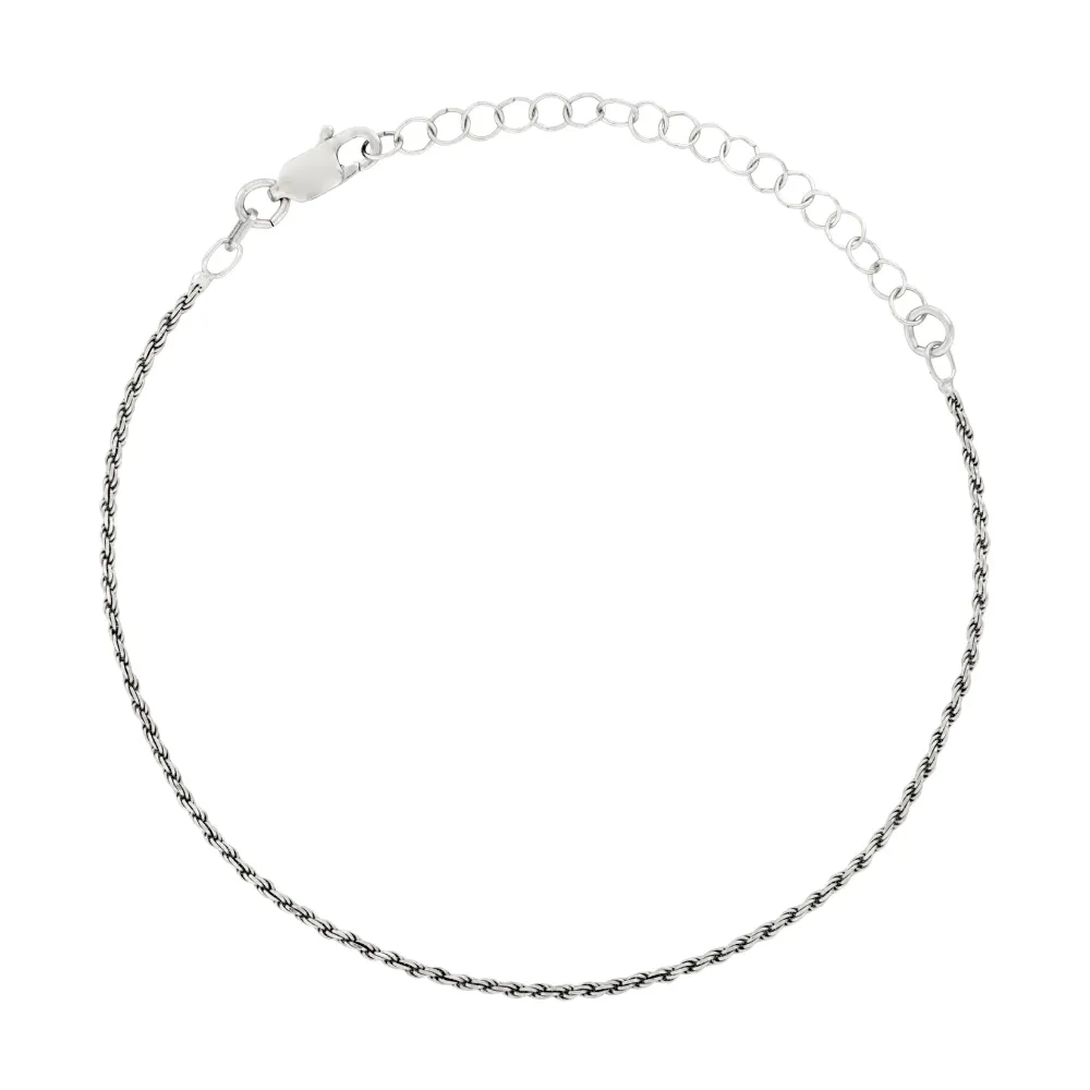 925 Silver Rope Bracelet (1.5MM)