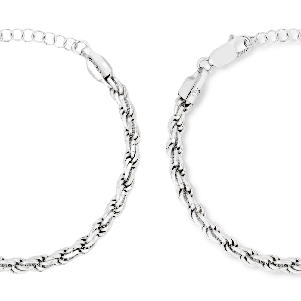 925 Silver Rope Bracelet (5MM)