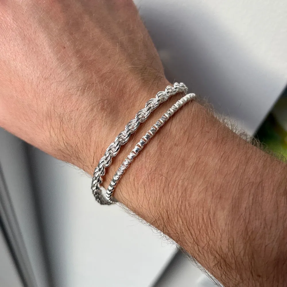 925 Silver Rope Bracelet (5MM)