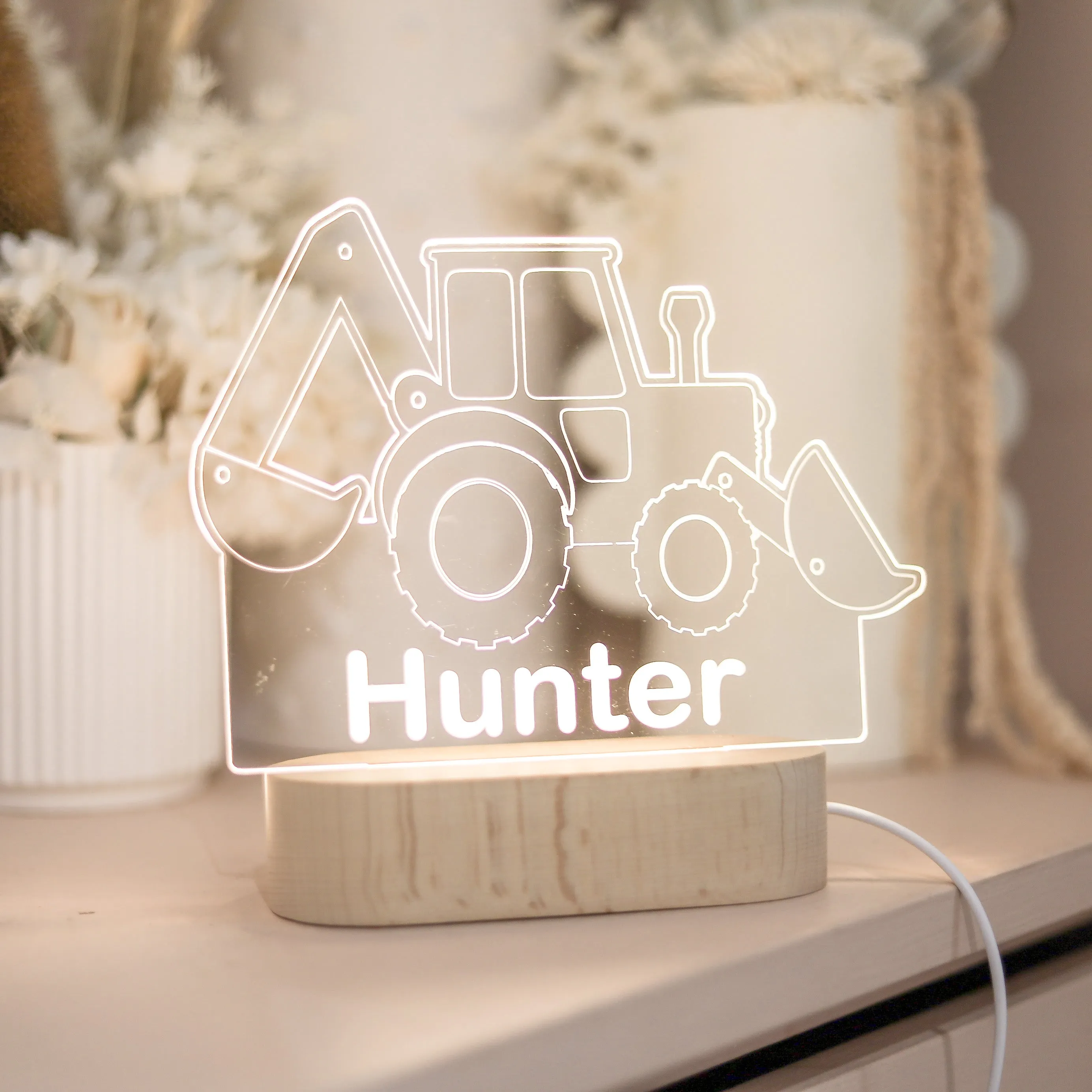 Acrylic Night Light - Truck Cut Out