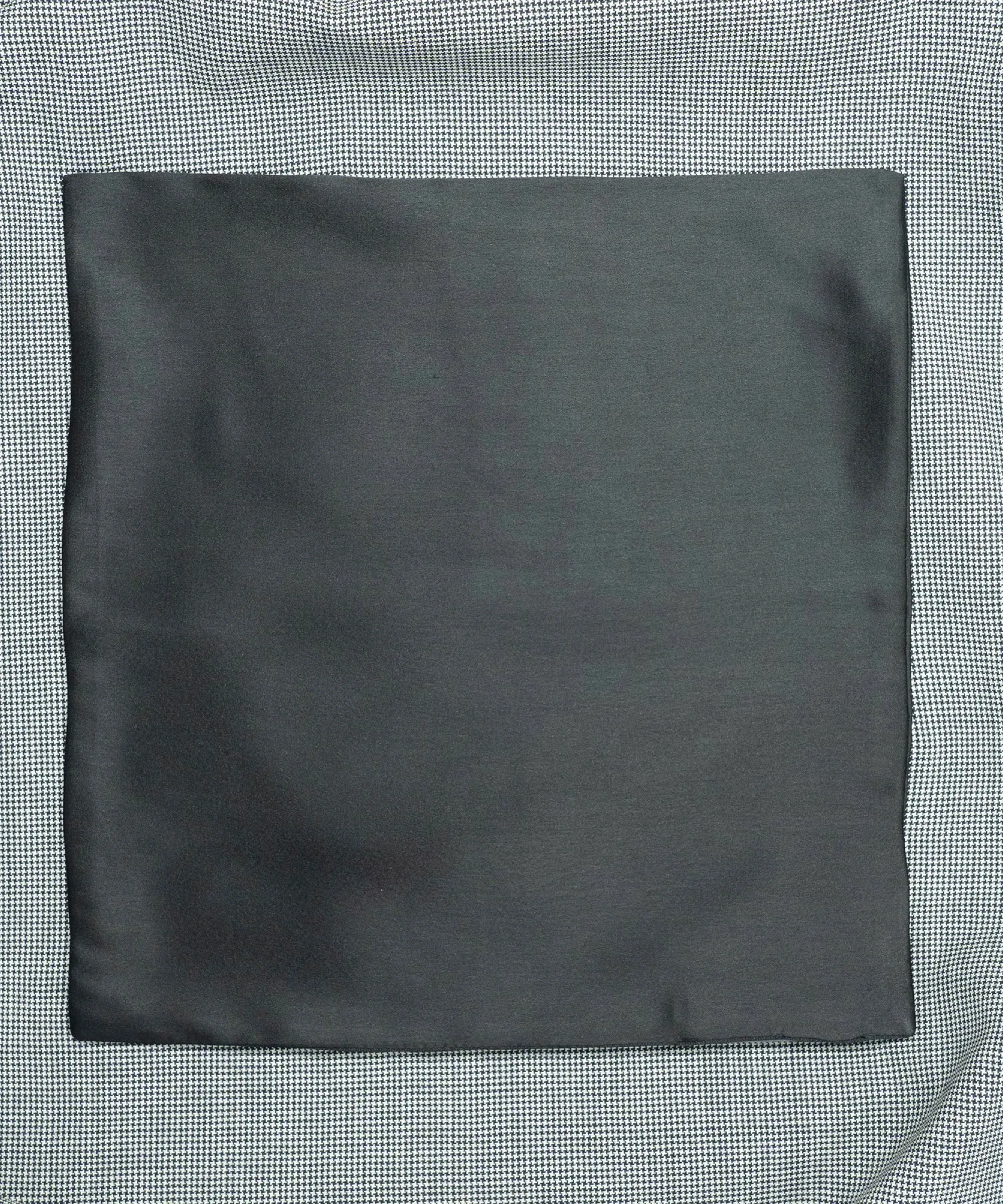 After 8 Solid Black Pocket Square