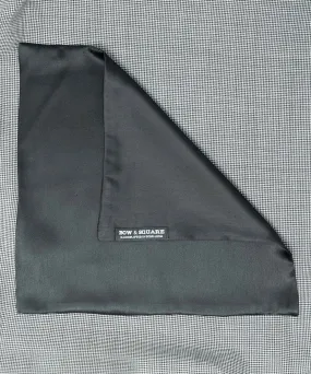 After 8 Solid Black Pocket Square