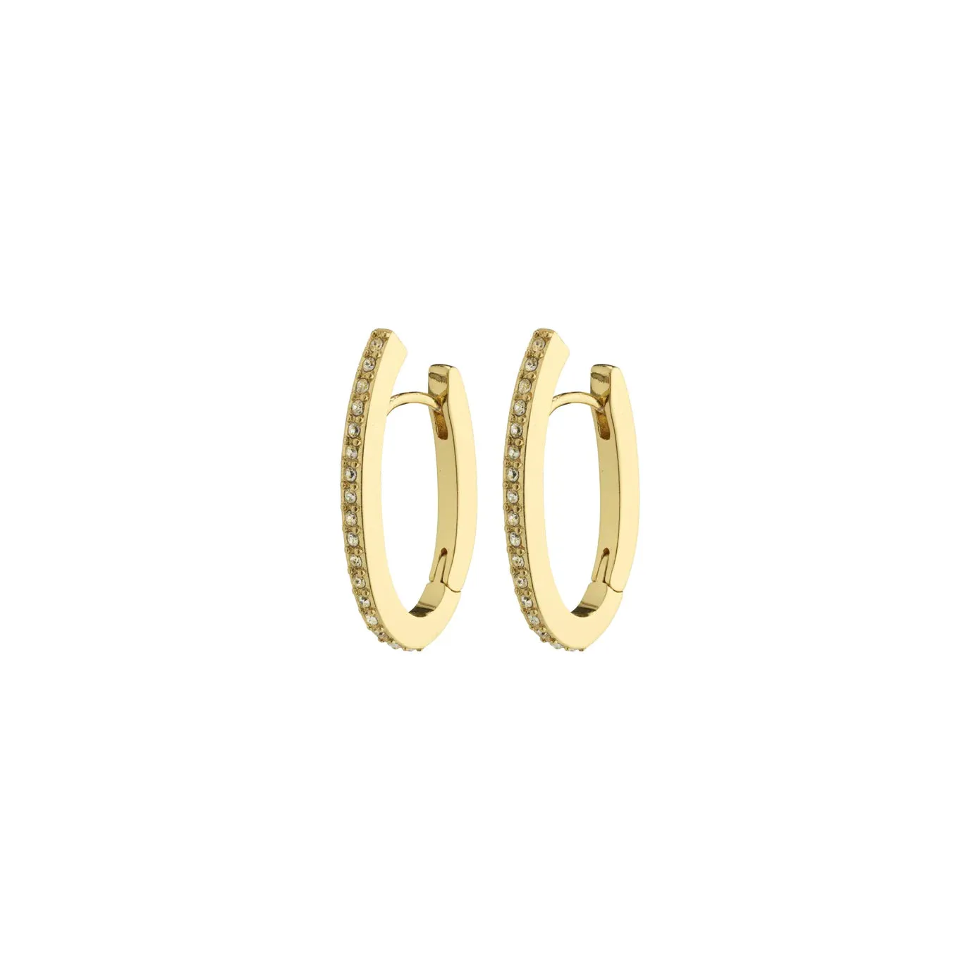 Anaya Gold Plated Crystal Hoops