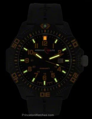 ArmourLite Caliber Series - Orange Accents - NB Rubber - Tritium - Date - 200m