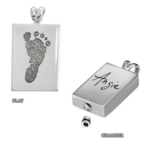 B&B 3D Photo Rectangle Pendant