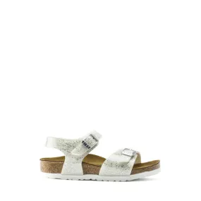 BIRKENSTOCK SANDALO RIO 1015658 GLITTER BIANCO