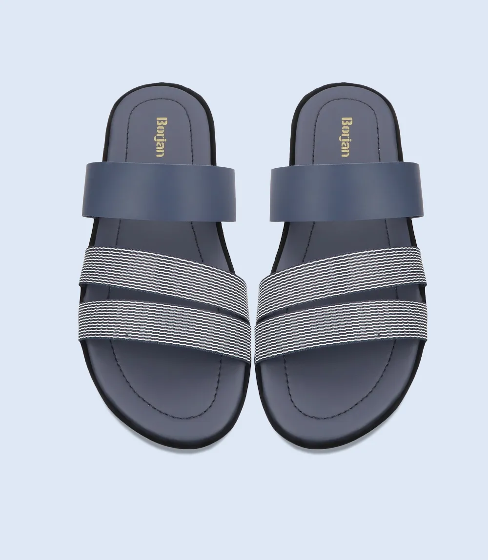 BM5542-NAVY-Men Slippers