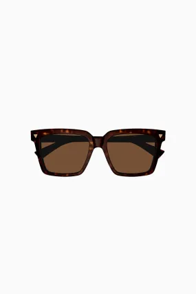 Bottega Veneta Square Framed Sunglasses - Havana