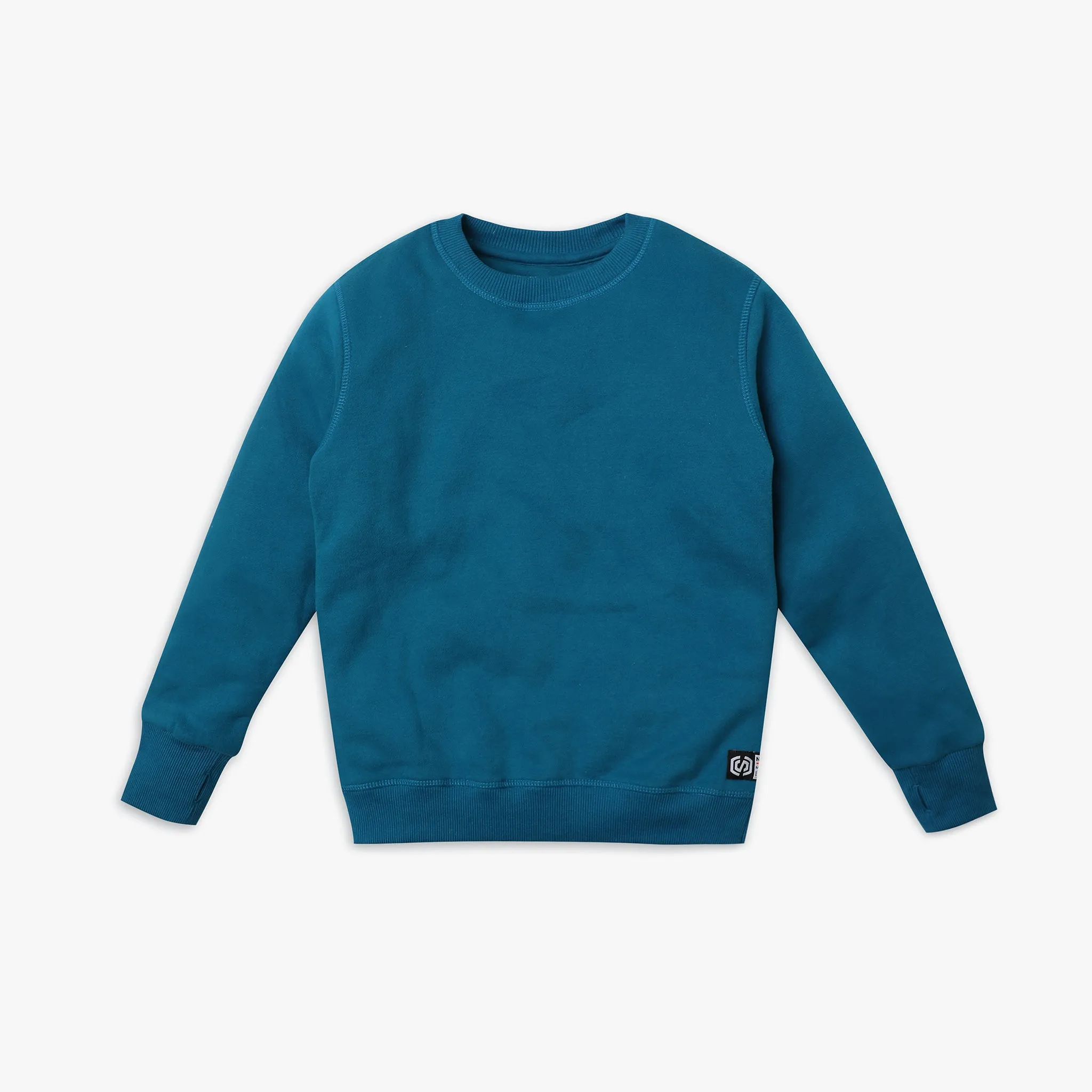 Boy's Regular Fit Solid Sweat Tees