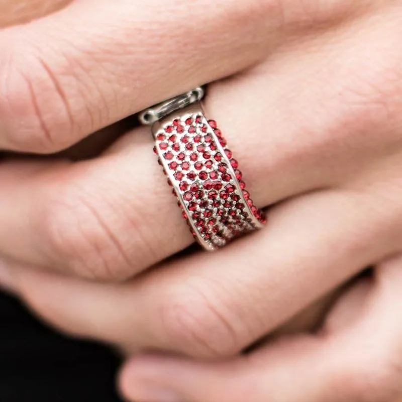 Brand SPARKLING New Red Rhinestone Ring