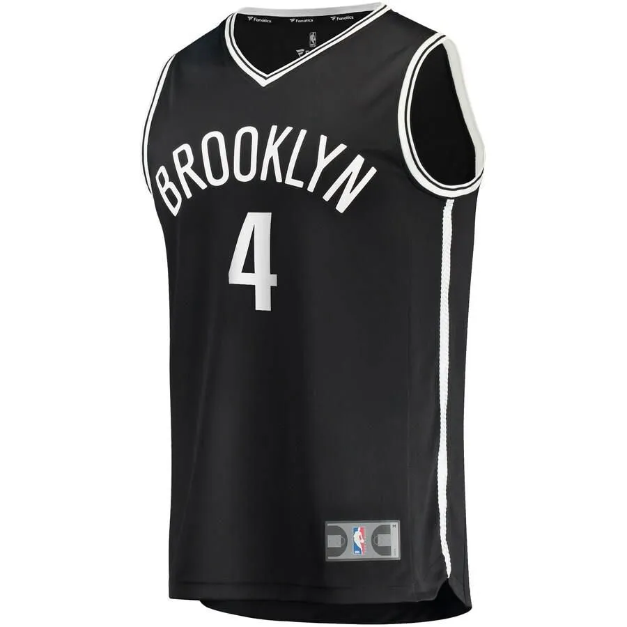 Brooklyn Nets Henry Ellenson Fanatics Branded Fast Break Player Icon Jersey Kids - Black | Ireland I9274W7