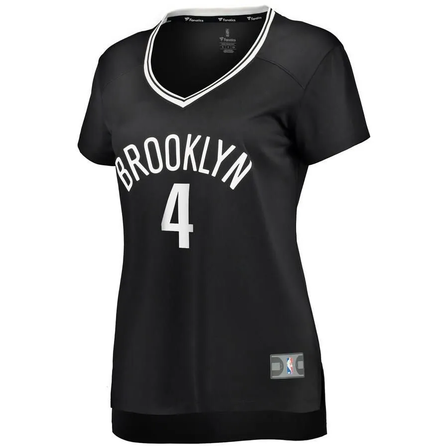 Brooklyn Nets Henry Ellenson Fanatics Branded Fast Break Player Icon Jersey Womens - Black | Ireland T5230Y4