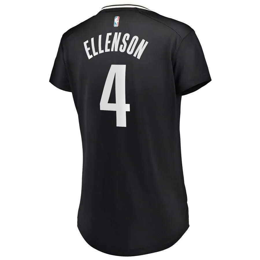 Brooklyn Nets Henry Ellenson Fanatics Branded Fast Break Player Icon Jersey Womens - Black | Ireland T5230Y4