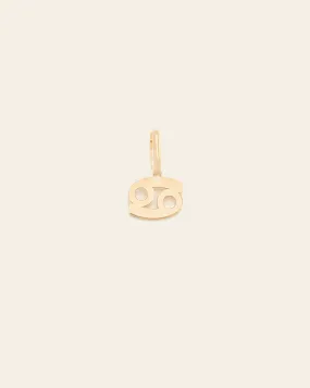 Cancer Zodiac Charm - 10k Solid Gold