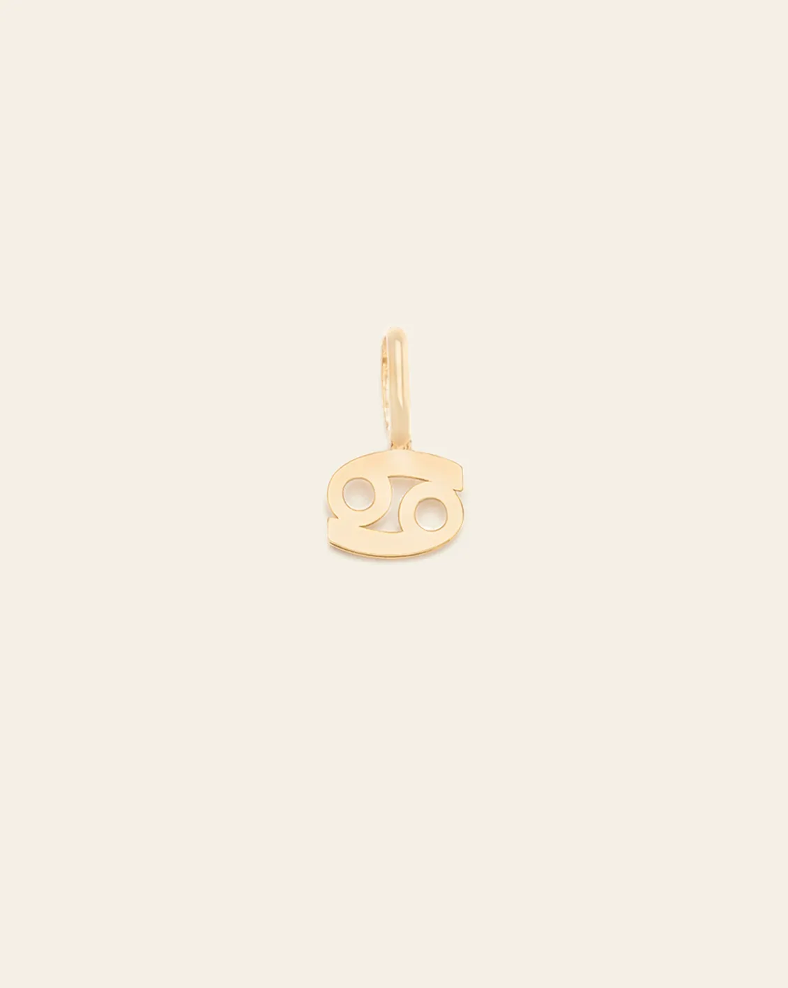 Cancer Zodiac Charm - 10k Solid Gold