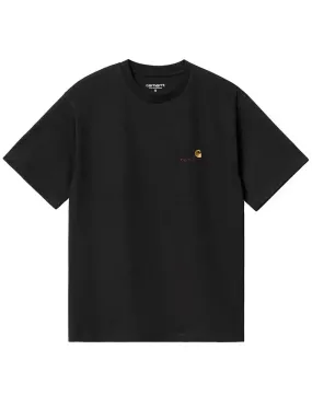 Carhartt Womens S/S American Script T-Shirt Black