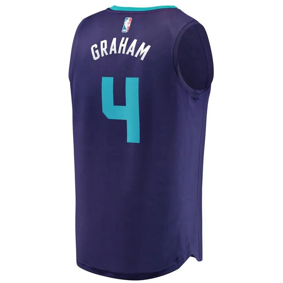 Charlotte Hornets Devonte Graham Fanatics Branded Replica Fast Break Player Statement Jersey Kids - Purple | Ireland K6839E1