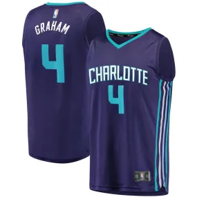 Charlotte Hornets Devonte Graham Fanatics Branded Replica Fast Break Player Statement Jersey Kids - Purple | Ireland K6839E1