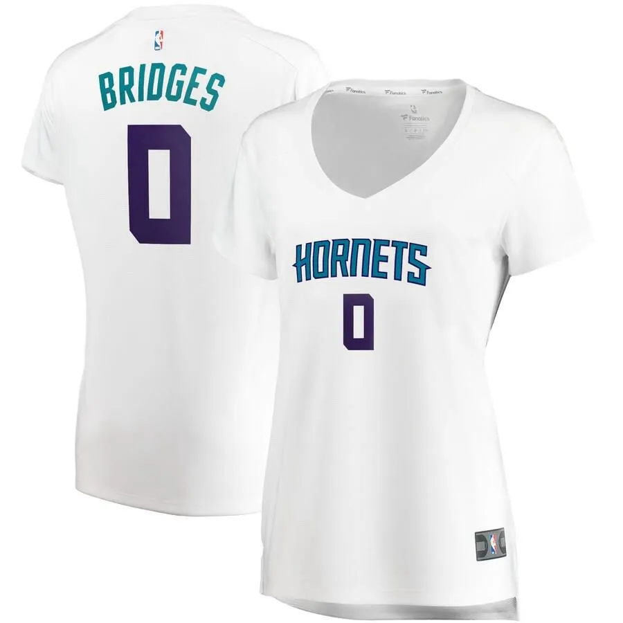 Charlotte Hornets Miles Bridges Fanatics Branded Replica Fast Break Player Association Jersey Womens - White | Ireland C6894U2