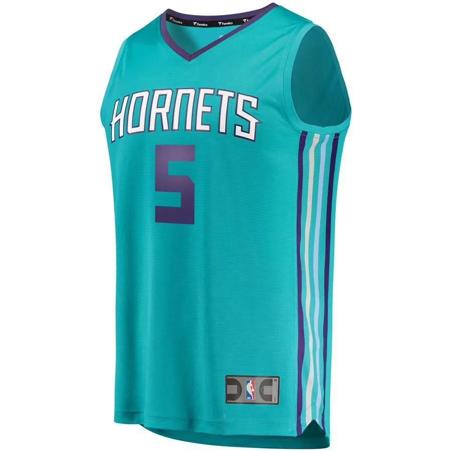 Charlotte Hornets Nicolas Batum Fanatics Branded Replica Fast Break Icon Jersey Kids - Blue | Ireland O6296M5