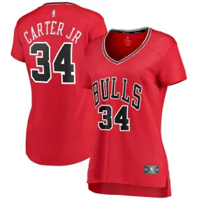 Chicago Bulls Wendell Carter Jr. Fanatics Branded Fast Break Player Icon Jersey Womens - Red | Ireland P2646M6