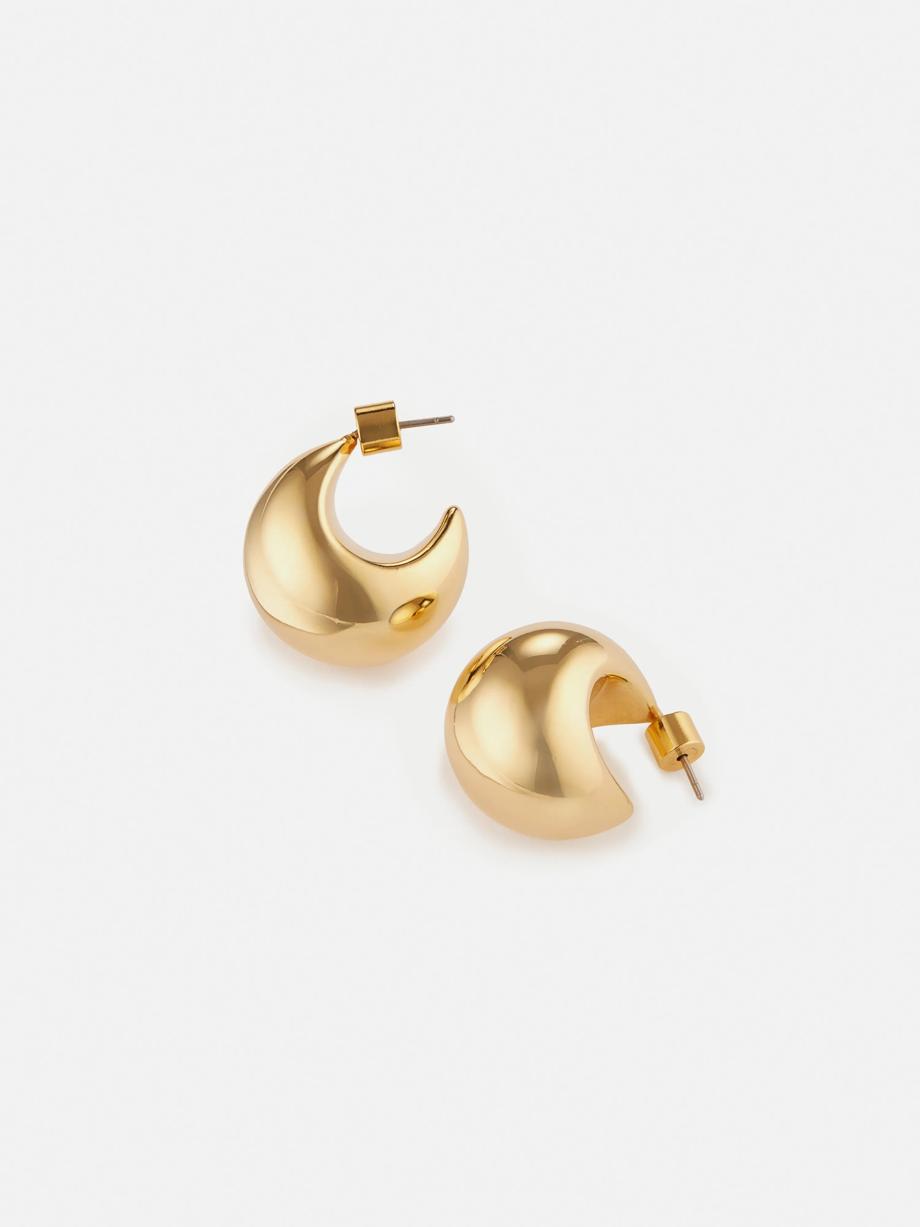 Chunky Dome Earrings | Gold