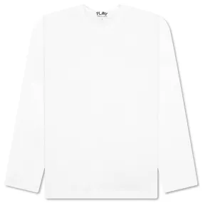 Comme des Garcons PLAY x the Artist Invader L/S Tee - White