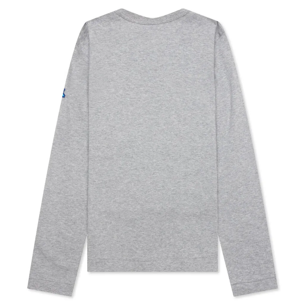 Comme des Garcons PLAY x the Artist Invader Women's L/S Tee - Grey