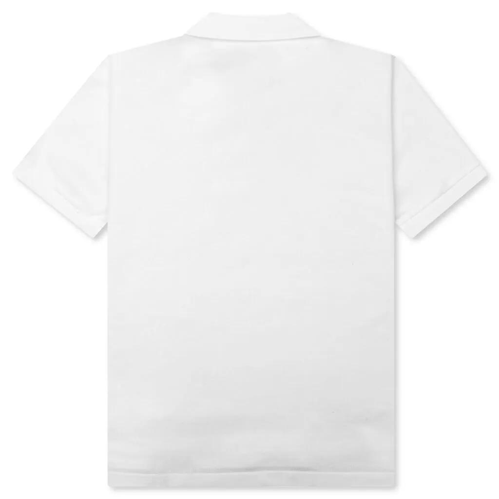 Comme des Garcons PLAY x the Artist Invader Women's Polo - White