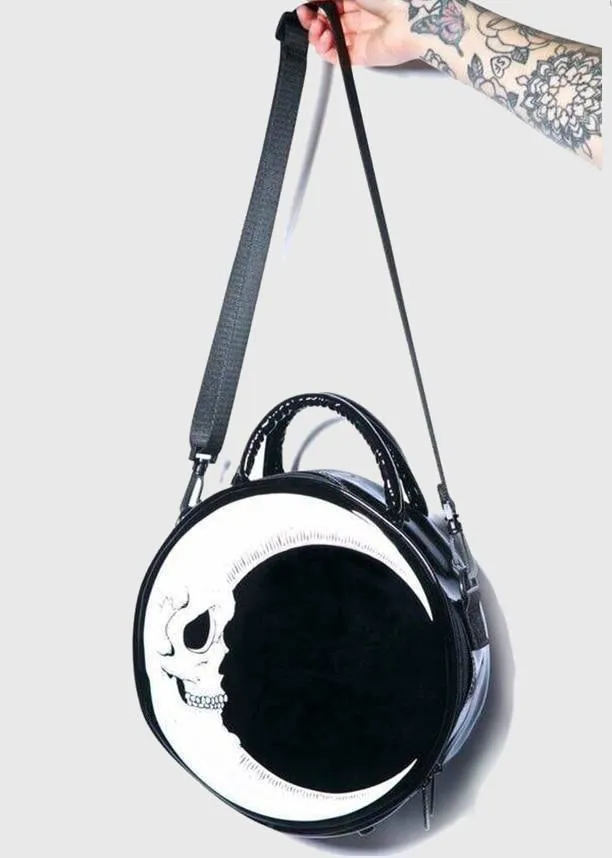 Crescent Moon Skull Bag