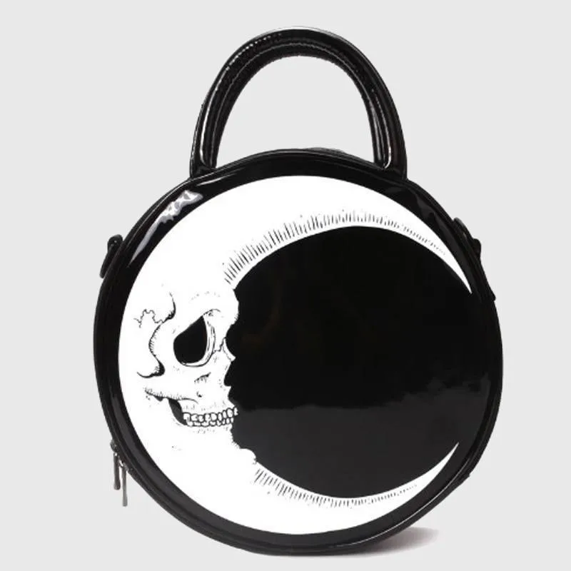 Crescent Moon Skull Bag