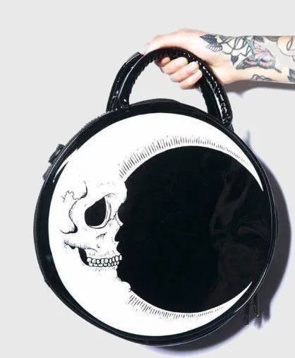 Crescent Moon Skull Bag