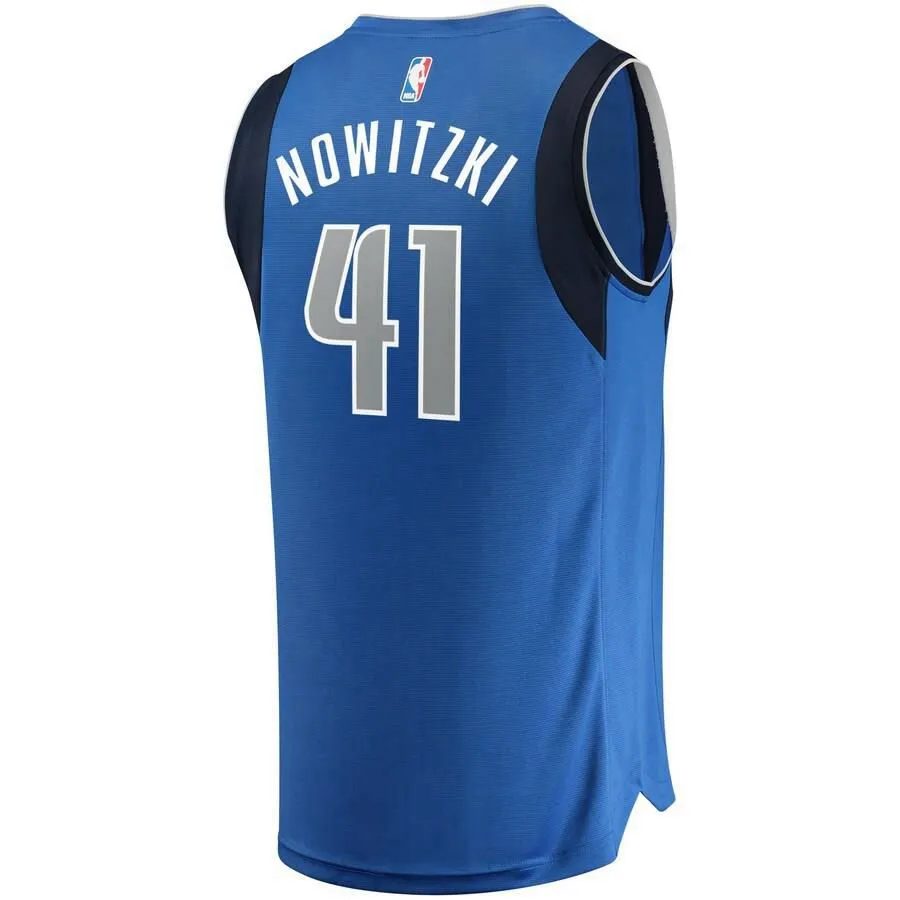 Dallas Mavericks Dirk Nowitzki Fanatics Branded Replica Fast Break Jersey Kids - Blue | Ireland I2775P8