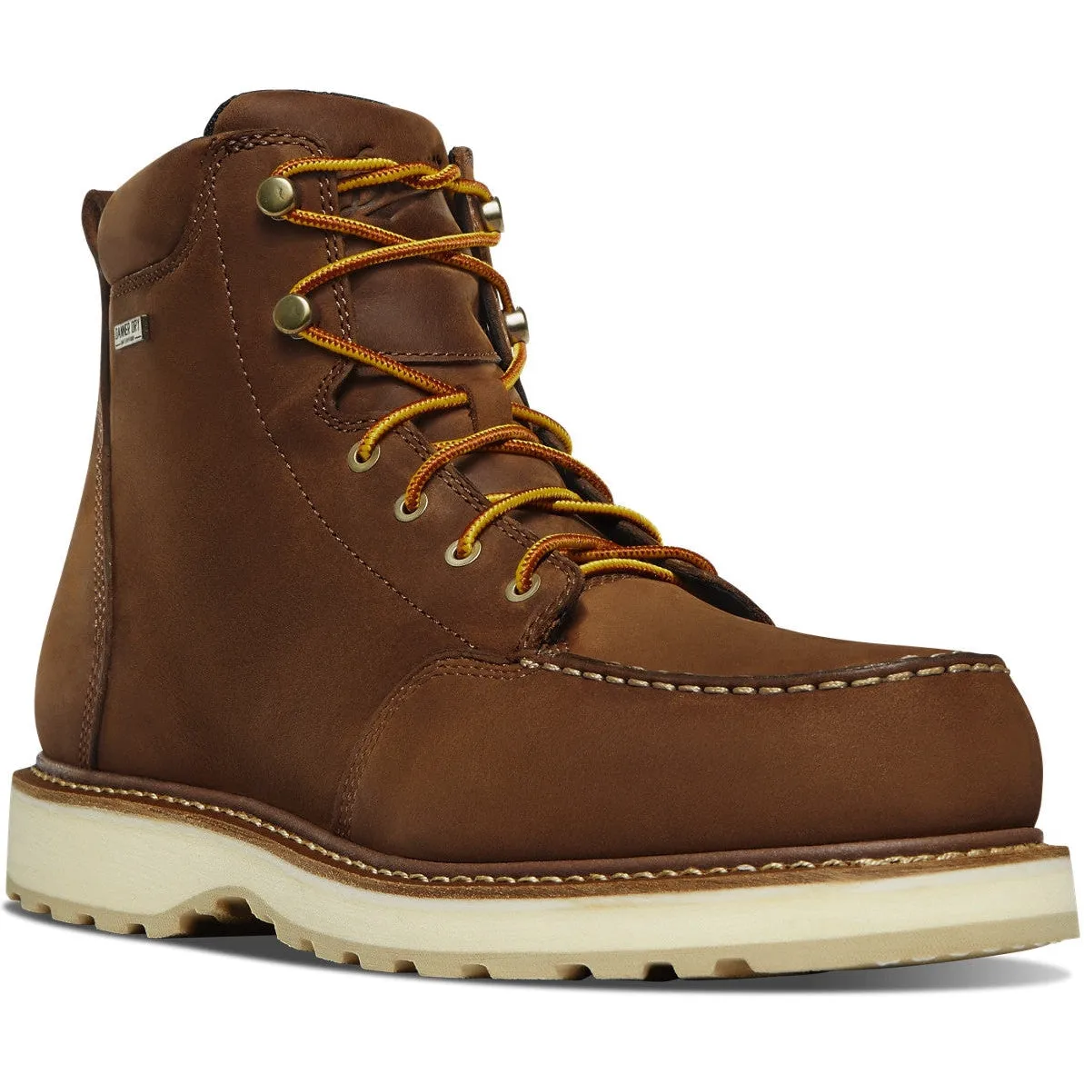 Danner Men's Cedar River 6" WP Soft Moc Toe Work Boot - Brown - 14300