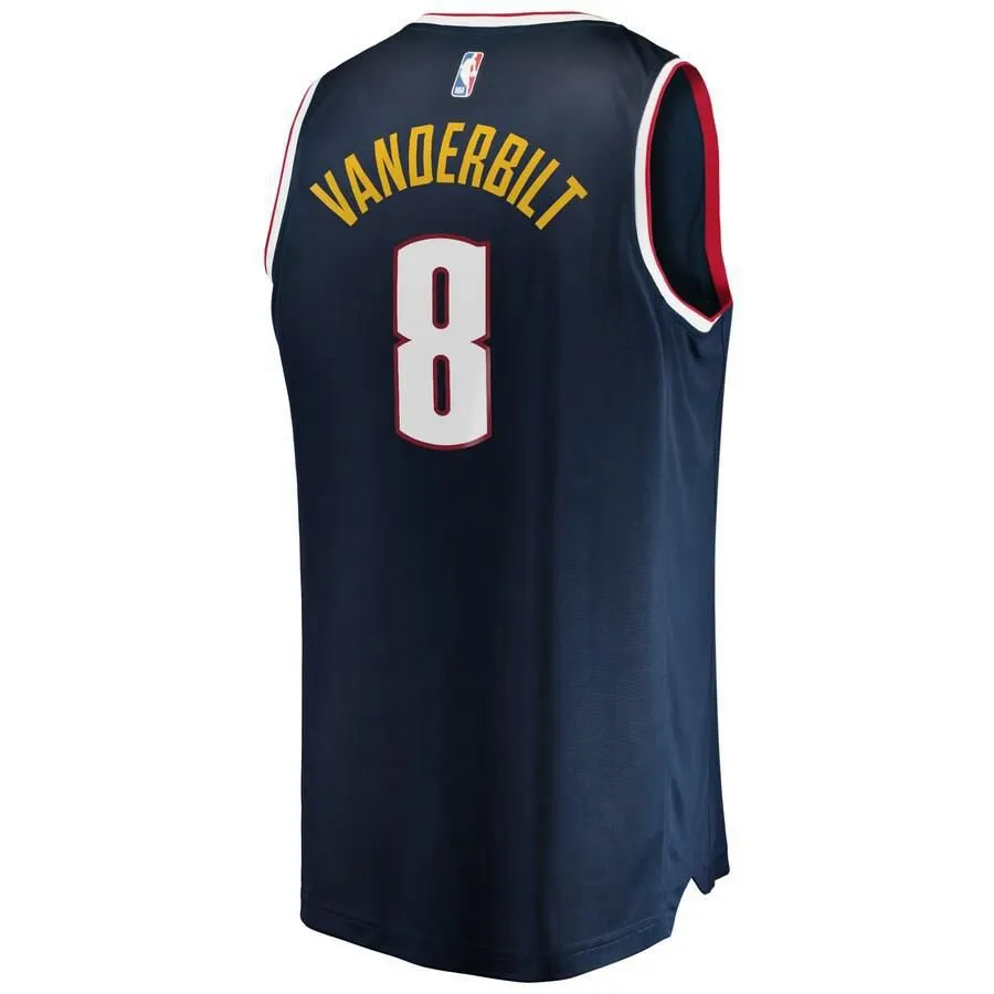 Denver Nuggets Jarred Vanderbilt Fanatics Branded Fast Break Player Icon Jersey Kids - Navy | Ireland W5951T2