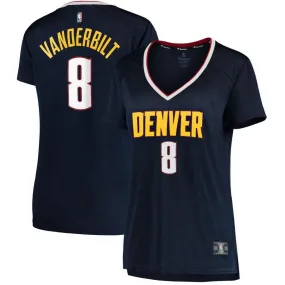 Denver Nuggets Jarred Vanderbilt Fanatics Branded Fast Break Player Icon Jersey Womens - Navy | Ireland T4142N8