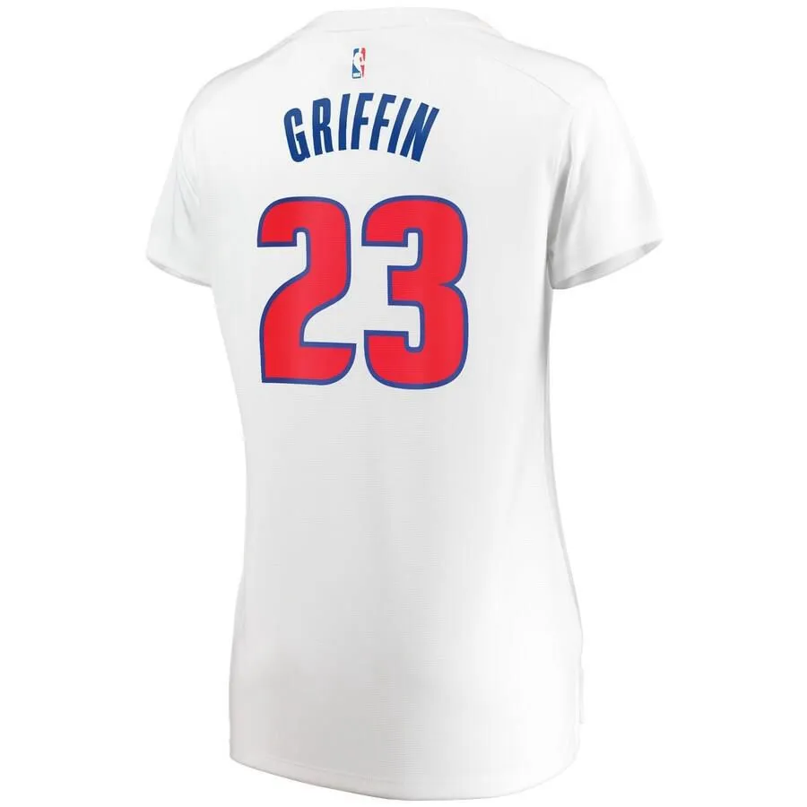 Detroit Pistons Blake Griffin Fanatics Branded Replica Fast Break Player Association Jersey Womens - White | Ireland S3630S7