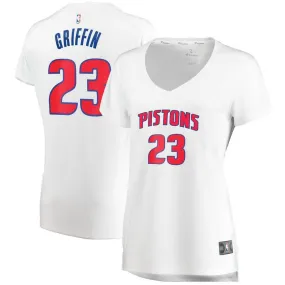 Detroit Pistons Blake Griffin Fanatics Branded Replica Fast Break Player Association Jersey Womens - White | Ireland S3630S7