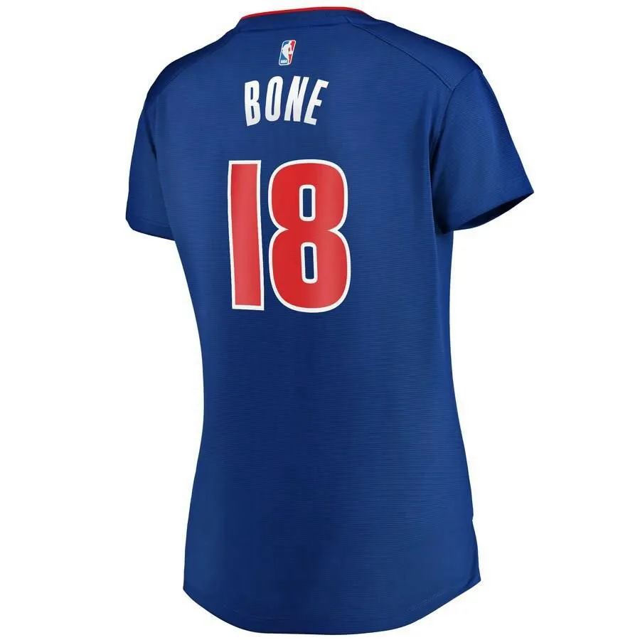 Detroit Pistons Jordan Bone Fanatics Branded Replica Fast Break Player Icon Jersey Womens - Blue | Ireland B5017C6