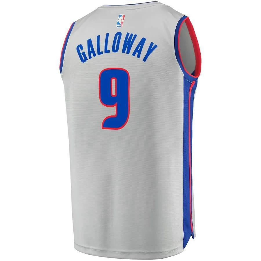 Detroit Pistons Langston Galloway Fanatics Branded Replica Fast Break Player Statement Jersey Kids - Grey | Ireland H6958W0