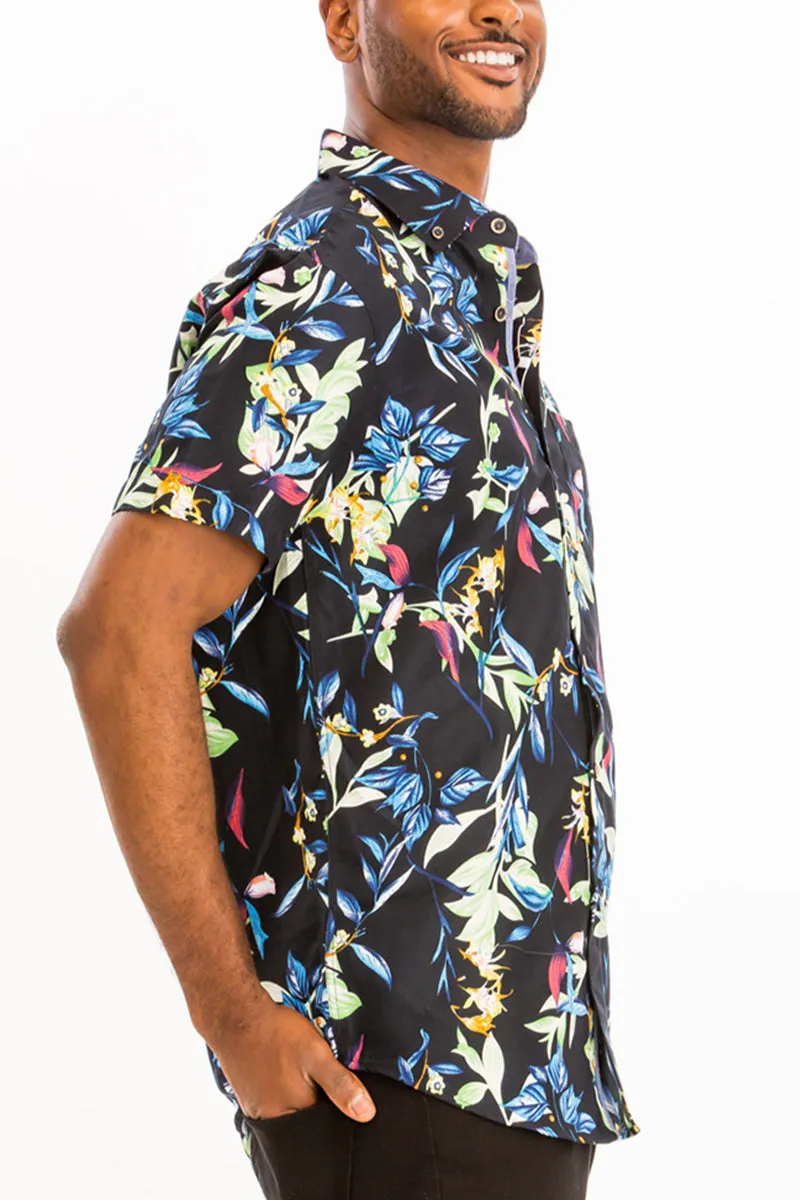 Digital Print Hawaiian Short Sleeve Shirt